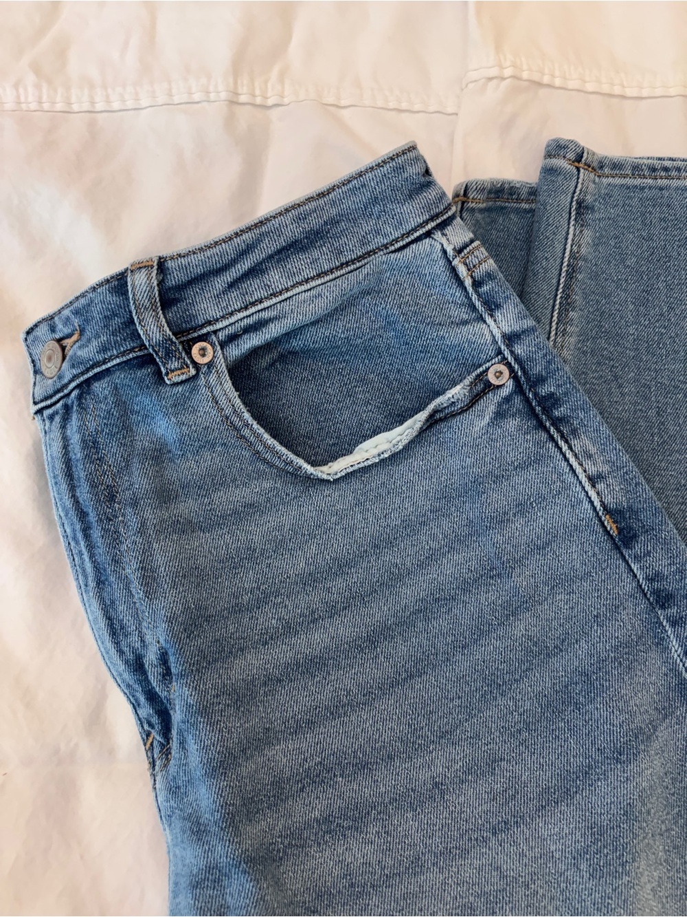 American Eagle Outfitters Straight Leg Blue Jeans - Picture 2 of 6
